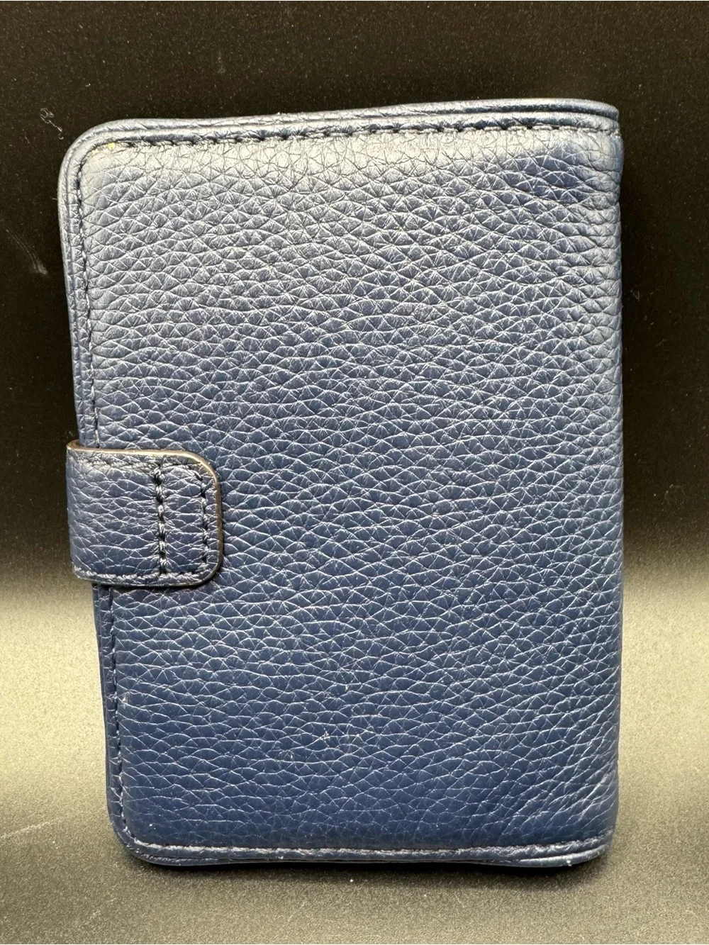 Michael Kors Jet Set Passport Case Navy Blue Leather